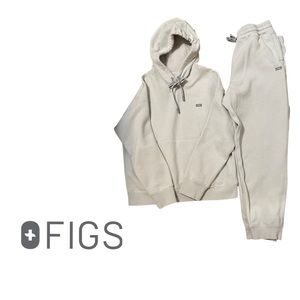 Figs 2 piece loungewear- beige